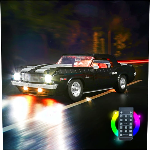 Brickshining LED Lighting Compatible with Lego Chevrolet Camaro Z28 10304, Light Kit Compatible with Lego 10304, Giving Light to Model, NOT Included The Model Set(RC Model)