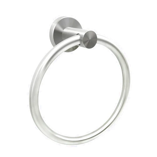 ZGELIN Brushed Nickel Hand Towel Ring Hand Towel Holder for Bathroom Wall Mounted,Bathroom Towel Holder,Bathroom Towel-Racks,Bathroom Hardware Simple Round Towel Hanger SUS 304 Stainless Steel