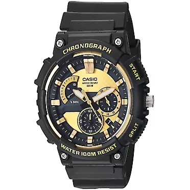 Casio Men's Retrograde Quartz Watch with Resin Strap, Black, 20 (Model: MCW-200H-9AVCF)