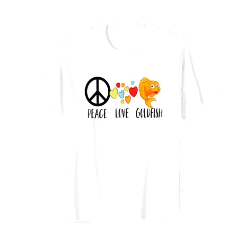 Funny Goldfish Shirts by Southerngal Funny Goldfish Shirt for Kids Moms Peace Love Goldfish Gifts T-Shirt