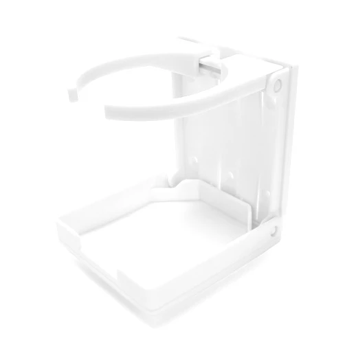 Camco Camper/RV Drink Holder - Features Adjustable Space-Saving Design & Holds Almost Any Size Mug, Cup, Bottle or Can - Extra Cup Holder for Cars, Trucks, RVs, Vans, Boats, and More - White (44040)