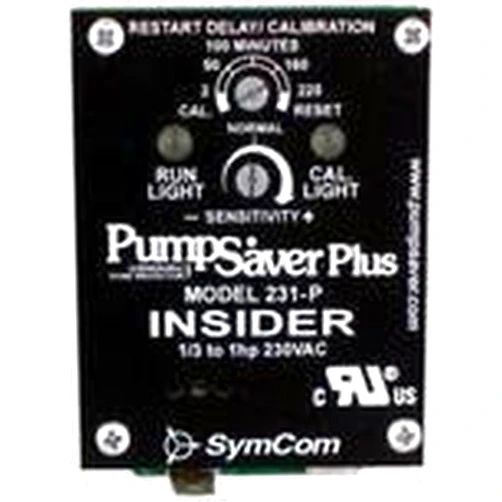 Symcom 231-INSIDER-P Electronic Overload Relay, Pump Saver