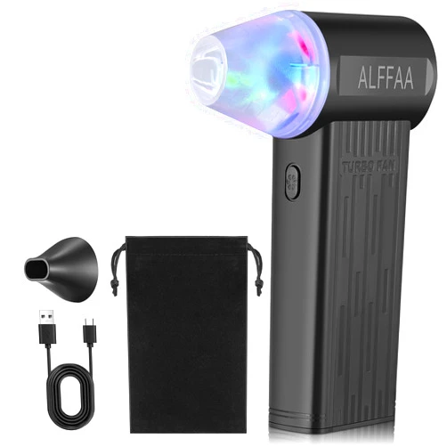 ALFFAA Electric Air Duster 3 Gear Adjustable Jet Dry Blower can Reusable Can for Computer Keyboard,Outdoors,Car,Home Cleaning