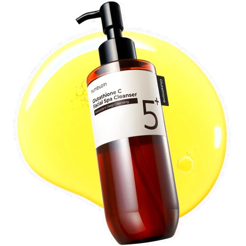 numbuzin No.5+ Glutathione C Facial Spa Cleanser | Makeup Removing Facial Cleanser | Glutathione, Vitamin C, Niacinamide | Aromatherapy, Stress Relief, Dullness, Uneven Skin Tone | 6.76 fl oz