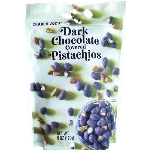 Generic Trader Joe's Dark Chocolate Covered Pistachios, 6 oz (Pack of 1)