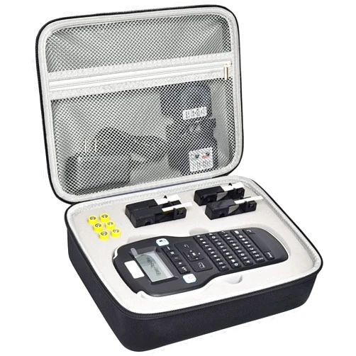 PAIYULE Case Compatible with DYMO Label Maker LabelManager 160/280 Portable Label Maker, Tag Printer Storage Organizer for AC Adapter, Tape Cartirdges and More Accessories(Box Only) Gray