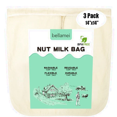 Bellamei Nut Milk Bag 3 Pack 14