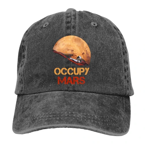 Dunpaiaa Trucker Cap Occupy Mars Starman Spacex Durable Baseball Cap,Adjustable Dad Hat Black