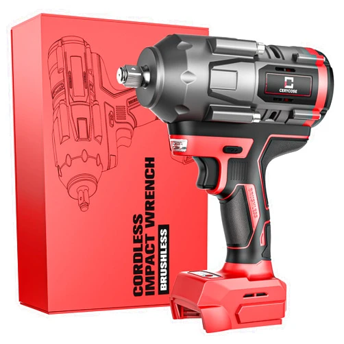 Cerycose Cordless Impact Wrench 1/2 inch for Milwaukee 18V Battery, 900Ft-lbs (1200N.m) Brushless High Torque Impact Gun (No Battery)