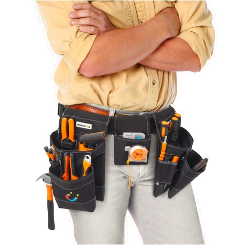 BOMOKS 36 Pocket Tool Belts with Magnetic and Quick Release Buckle,Heavy Duty Detachable & Adjustable Utility Belt,Work Apron for Men and Women,for Electrician,Carpenter,Construction Tool Bag,Gifts