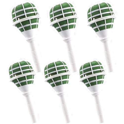 DNUZEWR 6 PCS Wedding Bouquet Holder Foam Floral Handle Holder Bridal Bouquet Holders for Fresh and Artificial Flower Arrangements Wedding Gardening Supplies