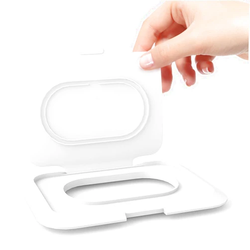 Knocloc Reusable Lid for Baby Wipes Refill, Reusable for Over 1 Year, Replacement Cover Cap for Non Flip Top Wipes, Open Top Diaper Wipes, 2 Pcs