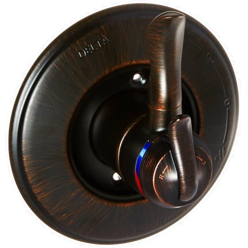Delta Faucet Linden 17 Series Dual-Function Shower Valve Trim Kit Oil Rubbed Bronze, Shower Handle, Delta Shower Trim Kit, Venetian Bronze T17094-RB (Valve Not Included)