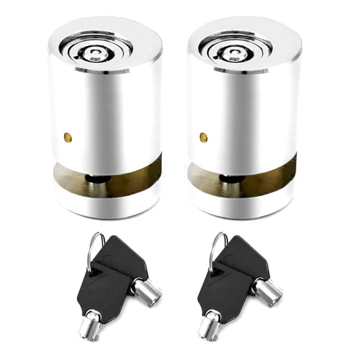 QWORK Disc Brake Lock, 2 Pack Bicycle Safety Anti-Theft Locks, Mini Motorbike Disc Brake Locks, for Motorcycle, Road Cycle, Mountain Bike