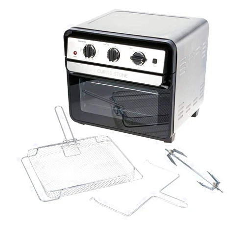 Curtis Stone Dura-Electric 1700-Watt 22L Air Fryer Oven w/Rotisserie Model 698-469 (Renewed)