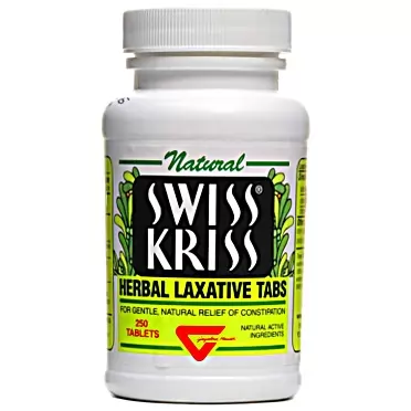 Modern Products Swiss Kriss Herbal Laxative, Tablets 250 ea (Pack of 2)