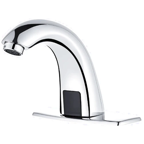 LUXICE Touchless Bathroom Sink Faucet - Automatic Motion Sensor Faucet - Battery Opertated for Commercial Lavatory, Chrome