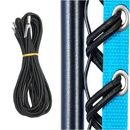 Centtechi Replacement Cord for Zero Gravity Chair, 4 Pack Universal Replacement Elastic Cords Repair Tool Kit for Sun Lounger, Garden Chairs, Outdoor Recliners, Anti Gravity Chair, Bungee Chairs - Black (Black)