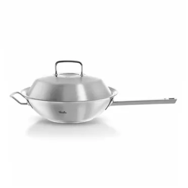 Fissler 084-812-30-000/0 Stainless Steel Wok-Pan,Fryingpan with Lid Induction