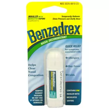 Benzedrex Nasal Decongestant Inhaler, 3 Count