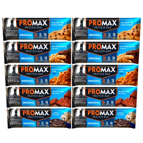 ADVENTURE BOX Promax 5 Flavor Variety Sampler Pack, 20g High Protein, No Artificial Ingredients, Gluten Free, 10 Count