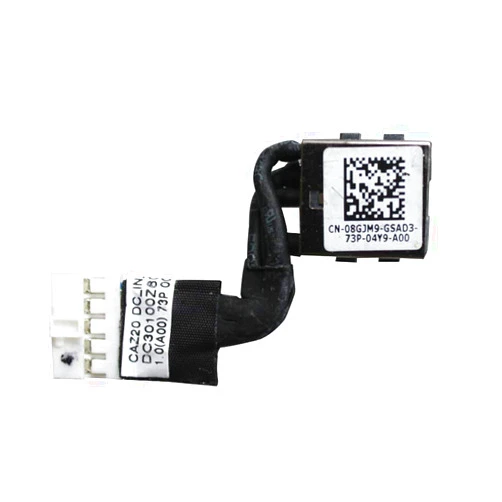 GinTai CAZ20 DC-in Power Jack Cable Socket Plug Charging Port for Dell Latitude 7480 E7480 7490 7491 E7490 E7491 P73G 8GJM9 08GJM9 DC30100Z400 DC30100Z600/ 7280 7290 7380(S)