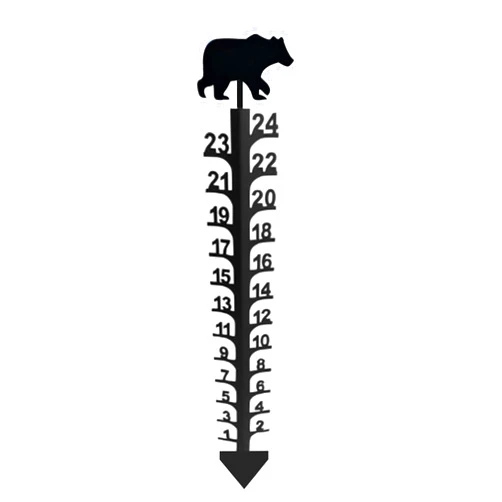 KWCLTH Winter Snow Ruler Snowfall Measuring Gauge 24/36