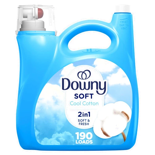 Downy Fabric Softener Liquid, Cool Cotton Scent, 140 fl oz, 190 Loads