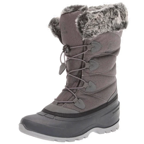 Kamik Momentum 3 Snow Boots for Women - Waterproof Boots - Insulated Winter Shoes for Women - Deep-Lug Traction Winter Shoes - -40°F Temperature Rating - Bungee Lacing System