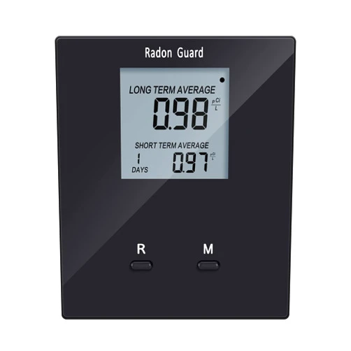 Toolhome Home Radon Detector, Portable Radon Tester, Long and Short Term Monitor, Monitor Your Home Radon Level, Prevent Radon Exceed, Powered by Rechargeable Battery, Black