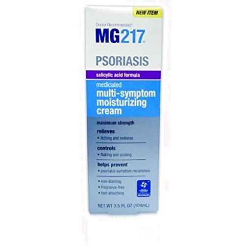 MG217 Psoriasis Medicated Multi-Symptom Moisturizing Cream 3.5 OZ - Buy Packs and SAVE (Pack of 2)