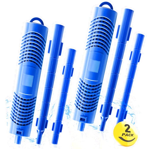 Bilinavy Spa in-Filter Mineral Sticks Parts for Hot Tub Filter Cartridge, Last for 4 Months, Blue, 2PCS