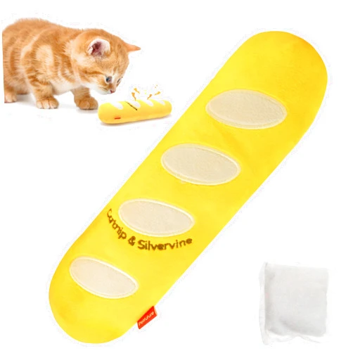 PETFUTURE Catnip for Cats, Interactive Cat Toys for Indoor Cats, Cat Kicker Toys, Cute Cat Toys & Kitten Toys with Crinkle Sound