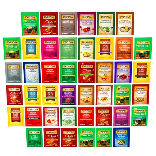 Twinings Tea Bag Sampler Assortment, Variety Pack (88 Count), 44 Unique Flavors for Tea Lovers: Women, Men, Couples, Family, Friends, Coworkers