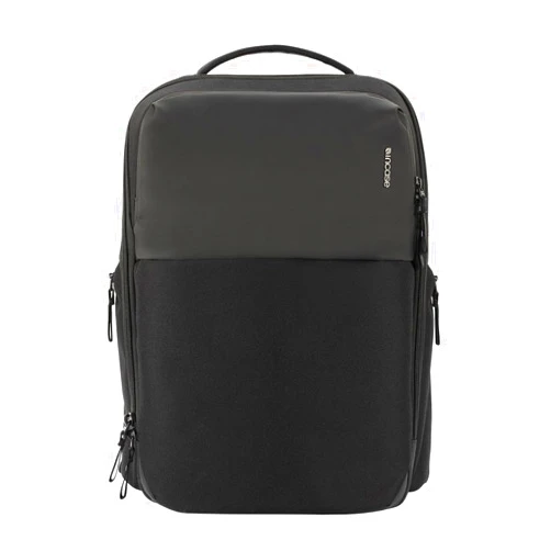 Incase A.R.C. Daypack, 19.5L - Travel Computer Backpack & 16 Inch Laptop Bag w/MacBook, iPad, RFID & Travel Pass Pockets - Sustainable & Water-Resistant Tech Backpack, Black (17.5in x 11.4in x 6.2in)