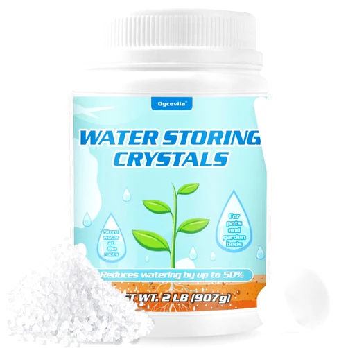 Oycevila 2LB Water Storing Crystals for Plants with Spoon, Water Gel Solves Plant Over-Watering and Drought Problems, Keeps The Soil Moist, Small Water Storing Polymer Crystals for Plants Candle - by Oycevila