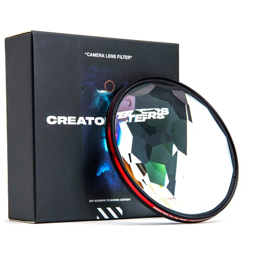 CREATOR FX Kaleidoscope Glass Prism Lens Filter | Prismatic Effect Filter for Cameras | Fractal Filter for Repeated Subjects (Fits 82mm, 77mm, 72mm, 67mm Ø)