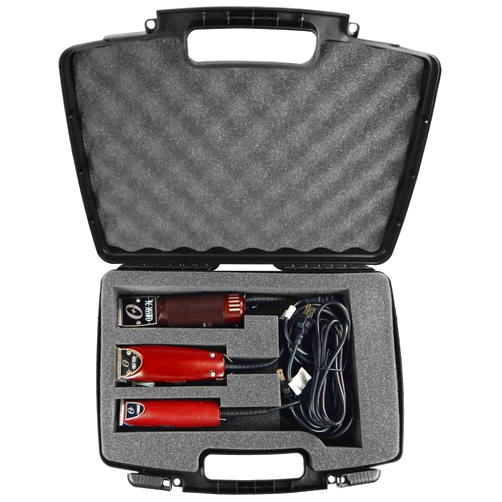 CASEMATIX Barber Case for Clipper Guard Blade Holder, Trimmer, Finisher - Case for Barbers Compatible with Detachable Clippers Metal Guards and Hair Cutting Accessories in Custom Blade Case