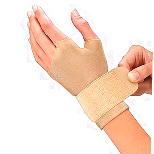 Mueller 6904 Compression Glove, Large, Beige