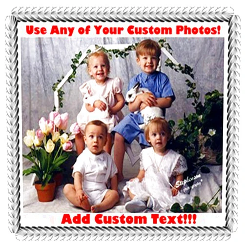 Art of Eric Gunty 1/4 Sheet Create Your Own Custom Edible Cake Topper with Your Photo