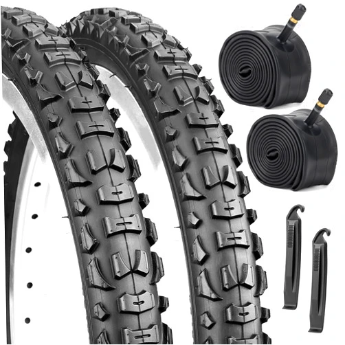 Dioty 20x1.95/2.125 Road Bike Tire Set, 20 Inch 53-406/57-406 Folding Replacement Cruiser Bicycle Tire and Tube Combo with Levers, Puncture-Resistant 20