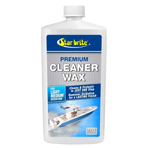 STAR BRITE One-Step Cleaner Wax with UV Protection - Removes Chalk & Oxidation from Fiberglass, Metals & Painted Surfaces
