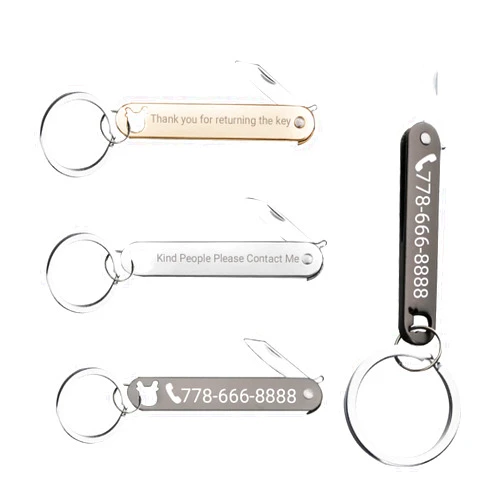 LLmohanzm Custom keychain, anti-lost keychain customization, personalized engraving keychain