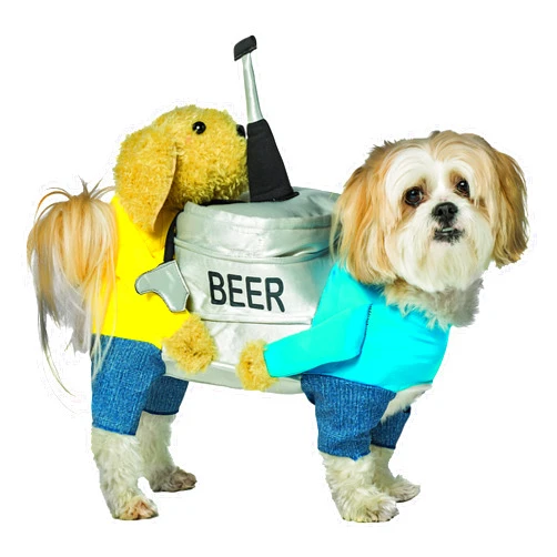 Rasta Imposta Dogs Carrying Beer Keg Dog Costume - 2X3X