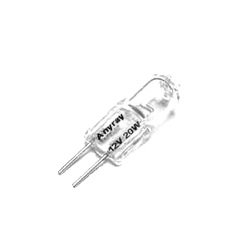 Anyray A1739Y (6)-PACK of Halogen Light Bulbs 20W JC Type 12V G4 Base (2-Pin) Low Voltage 12 Volts 20 Watt