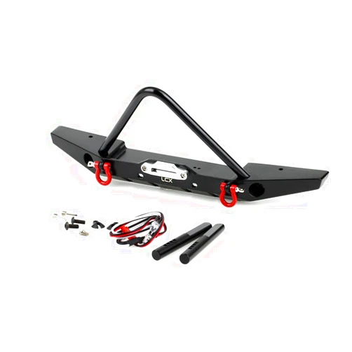 LCX Racing 1/10th RC Crawler Car Metal Front Bumper for TRX4 Axial SCX10 II 90046 SCX10