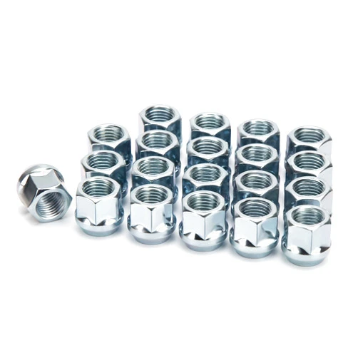 KSP PERFORMANCE KSP 1/2-20 Lug Nuts Open End, 20PCS 1/2x20 Aftermarket Wheel Lug Nut for Grand Cherokee Commander Liberty Wrangler Crown Victoria Mustang Ranger, 19mm Hex 21mm Height for Truck/Tuner Aftermarket Rims