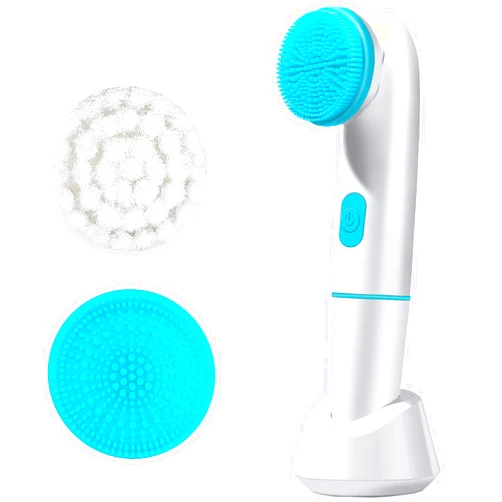 HEYFYV Facial Cleansing Brush Electric Face Scrubber Exfoliating Face Brush Silicone Skin Cleaning Cleanser Face Cleansing Machine Deep Cleansing System Skin Care Massaging