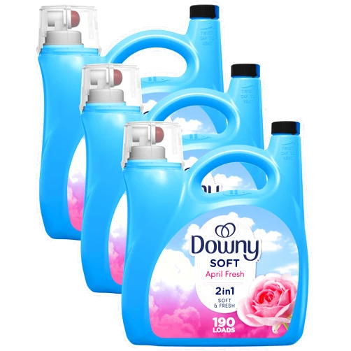 Downy Ultra Laundry Liquid Fabric Softener (Fabric Conditioner), April Fresh, 140 fl oz, 190 Loads (Pack of 3)