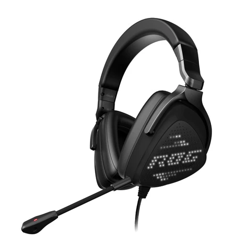 ASUS ROG Delta S Animate Gaming Headset | Customizable AniMe Matrix LED Display, AI Noise-Canceling Mic, Hi-Res ESS 9281 Quad DAC, Lightweight, USB-C, For PC, Mac, PS5, Switch and Mobile Devices,Black